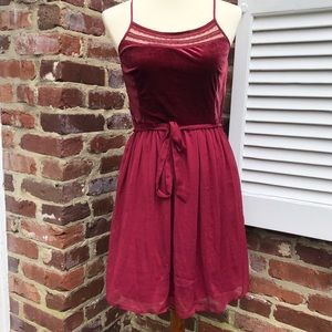 Maroon dress